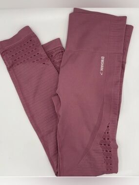 Gymshark Women's High Rise Seamless Energy leggings Cutouts Mauve Size Small